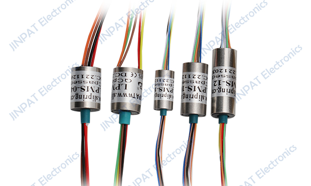 Collecteur électrique tournant à faible encombrement LPMS-08 