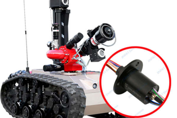 Features of slip rings for fire-fighting robots