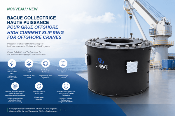 JINPAT lance un nouveau collecteur tournant haute intensité pour applications offshore